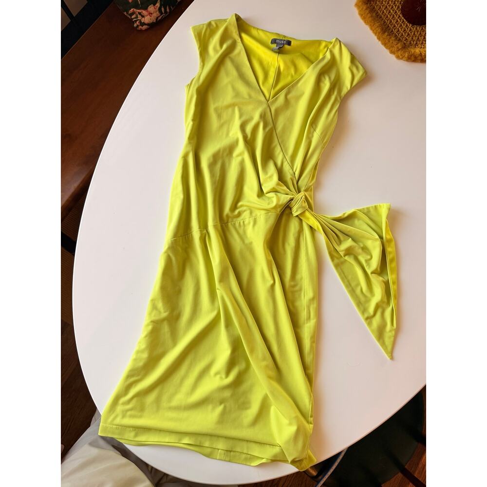 Lime Green/ Chartreuse Mini Dress- Size 2